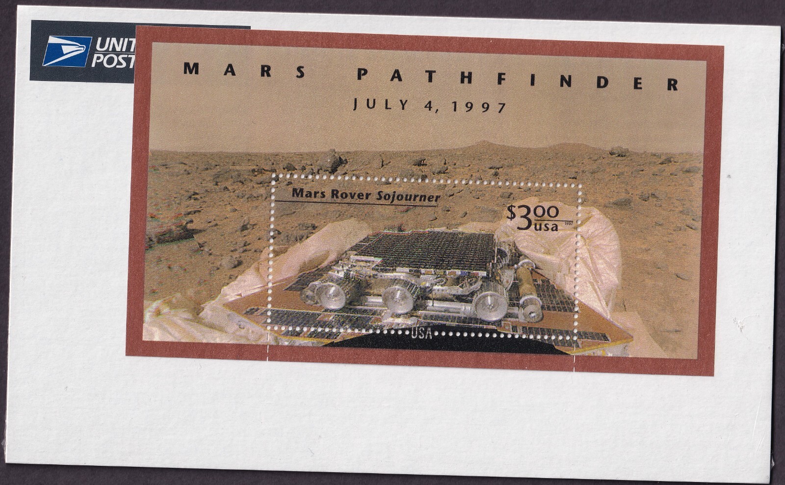 Scott #3178 Mars Pathfinder (Sojourner, Space) Sheet Stamp - Sealed White