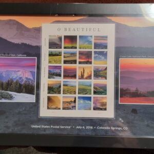 Scott #5298 O Beautiful Framed Sheet of 20 Stamps - Sealed