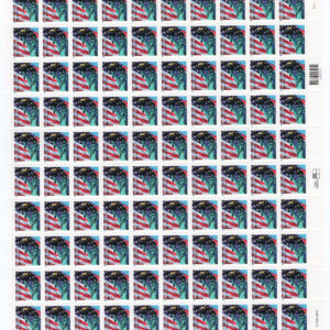 Scott #3965 Statue of Liberty Flag First Class Sheet of 100 Stamps - MNH #1