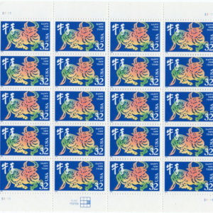 Scott #3120 Chinese New Year (Lunar, Ox) Full Sheet of 20 Stamps - MNH
