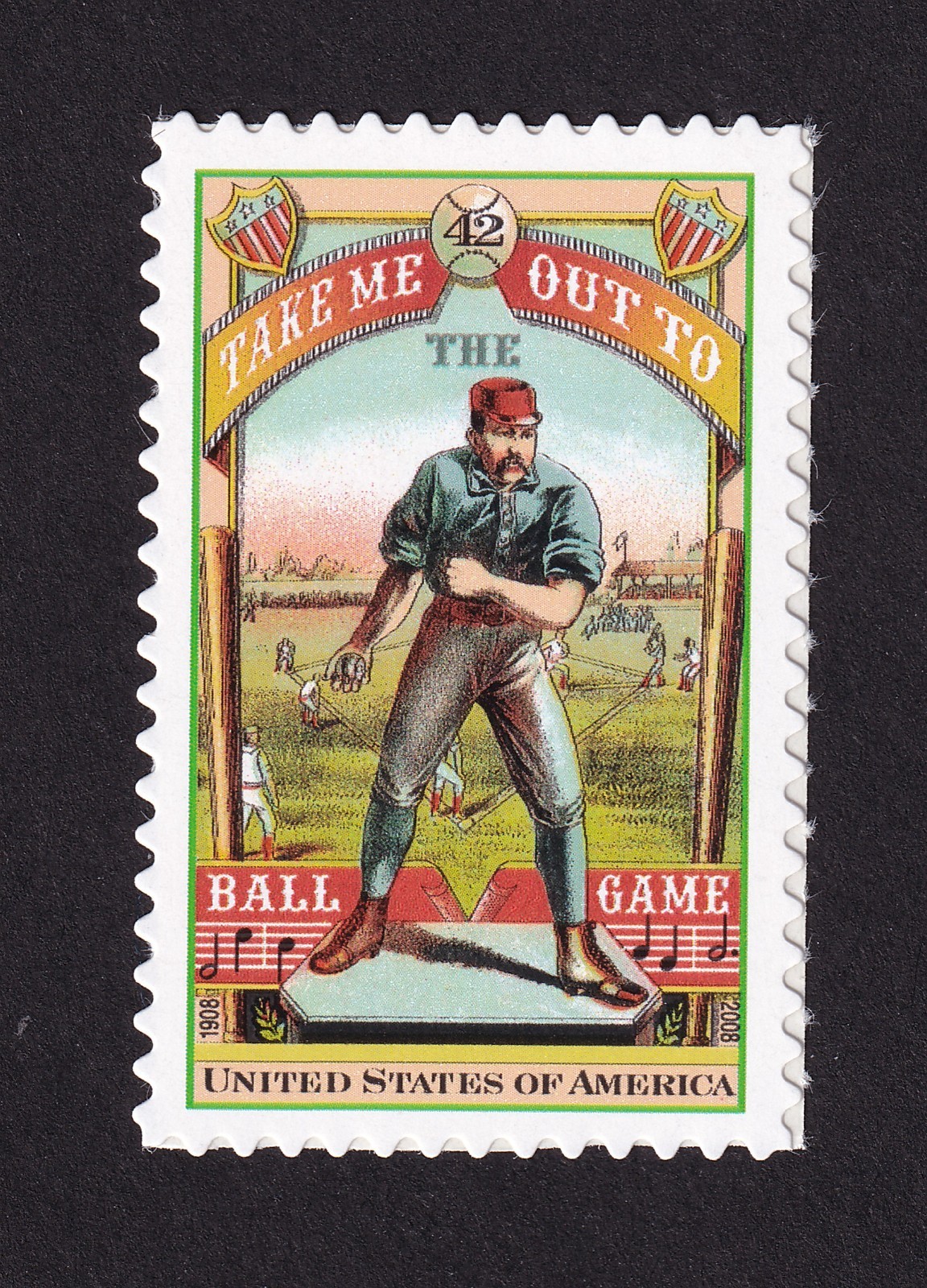 Scott #4341 Take Me Out To the Ballgame Single Stamp - MNH