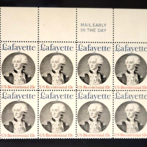 Scott #1716 Lafayette (Revolutionary War) Plate Block of 16 Stamps - MNH UR