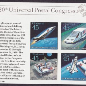Scott #c126 20th Universal Postal Congress Sheet of 4 Stamps - MNH
