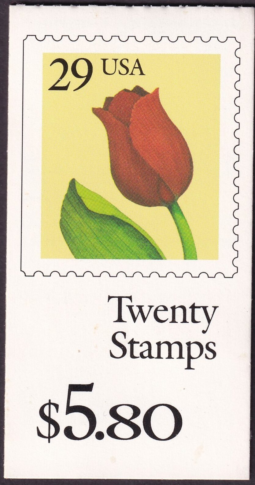 Scott #BK185 (2527a) 29¢ Tulip Booklet of 20 Stamps - MNH P#K3333
