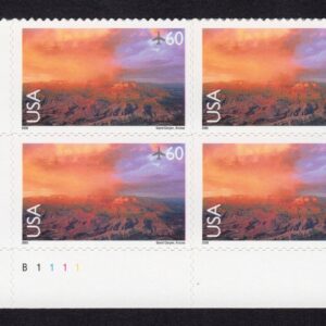 Scott #c135 Grand Canyon Airmail Plate Block of 4 Stamps - MNH LL