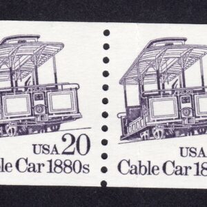 Scott #2263 Cable Car 1880s Coil Pair of Stamps - MNH
