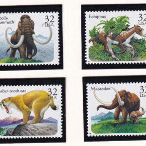 Scott #3080a (3077-80) Prehistoric Animals Set of 4 Stamps - MNH in mounts
