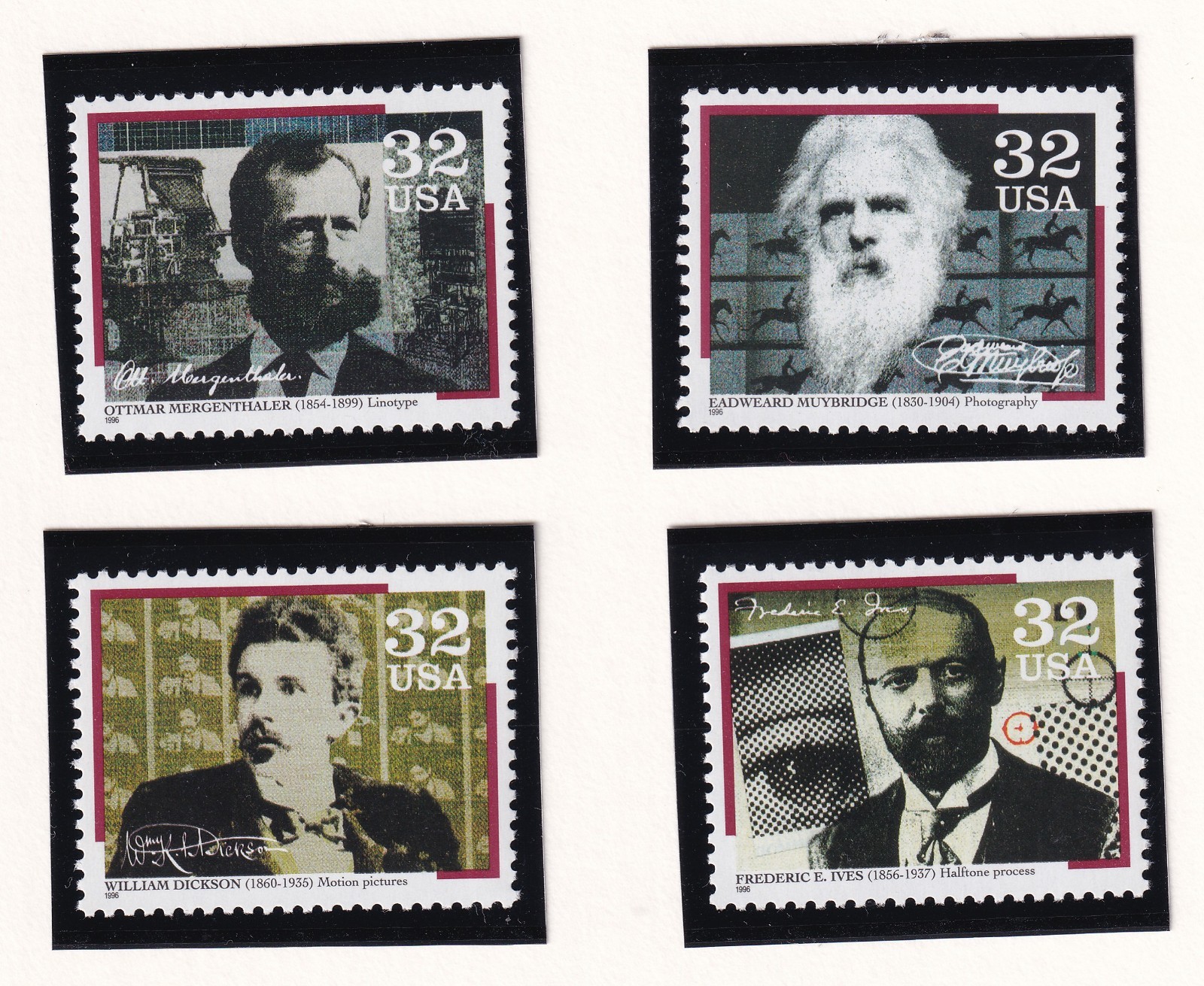 Scott #3064a (3061) Pioneers of Communication Set of 4 Stamps - MNH in mounts