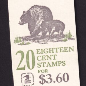 Scott #BK137 (1889a) 18¢ American Wildlife Booklet of 12 Stamps - MNH P#15