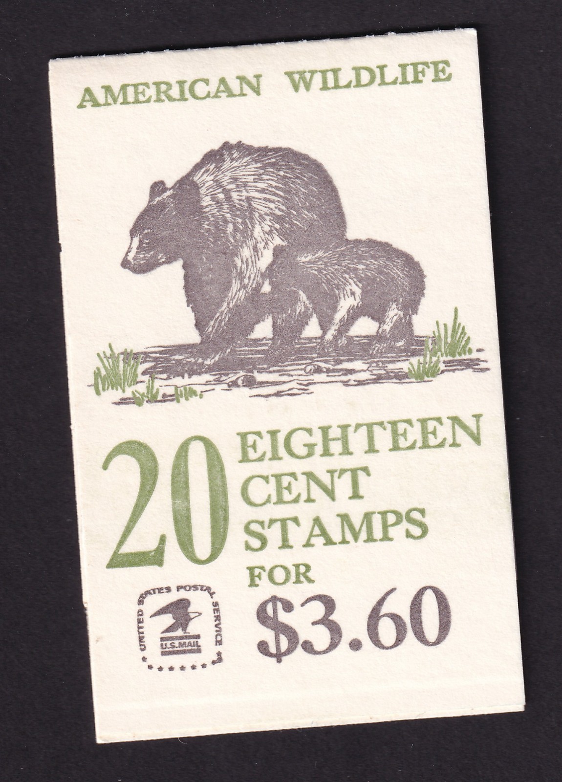 Scott #BK137 (1889a) 18¢ American Wildlife Booklet of 12 Stamps - MNH P#15