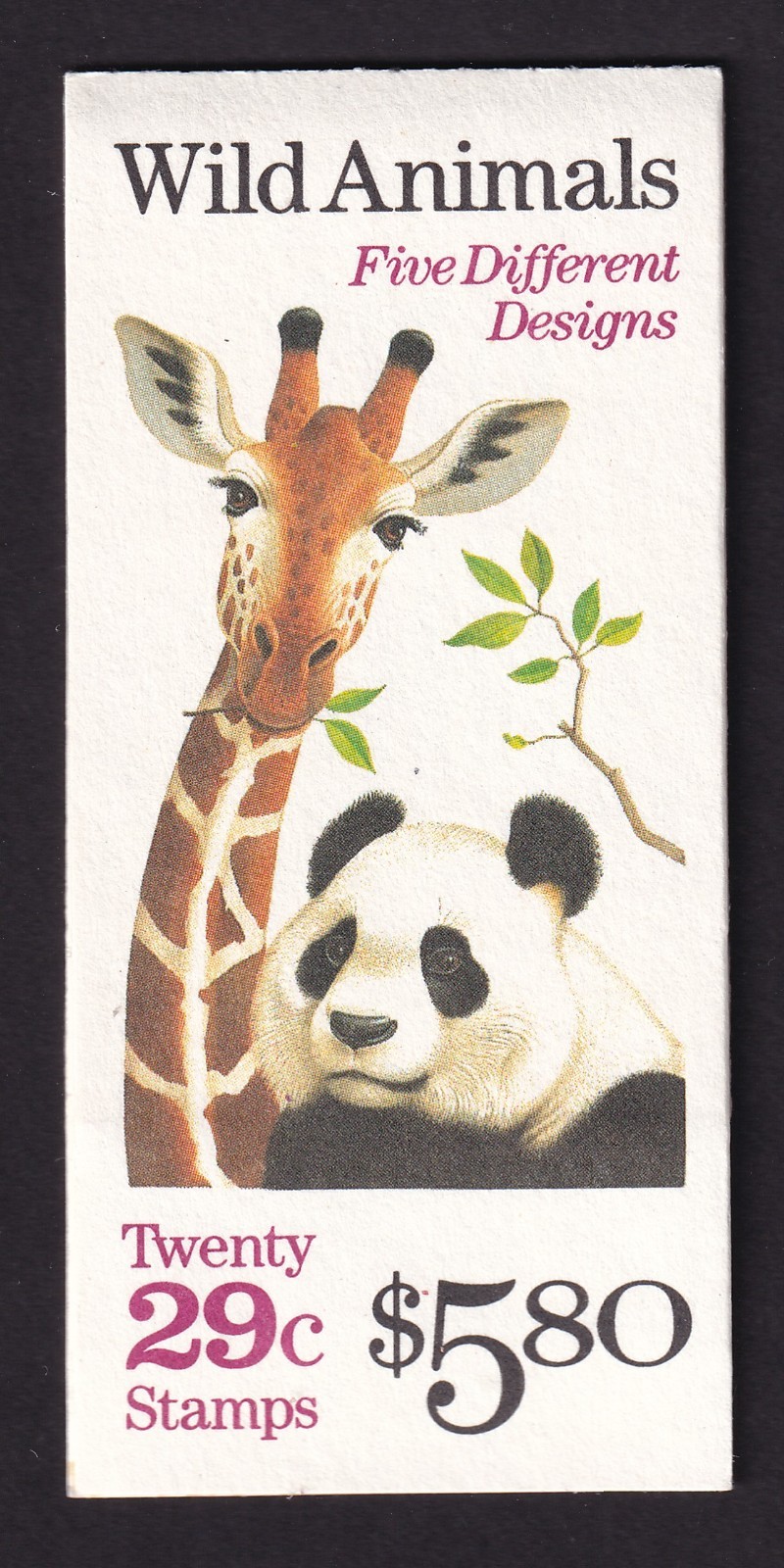 Scott #BK202 Wildlife (Giraffe) Booklet Of 20 Stamps - MNH