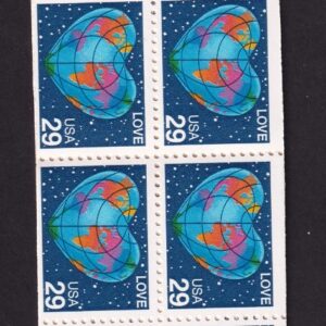 Scott #BK188 (2536a) Love Heart World Map Booklet of 20 Stamps - MNH P#1112