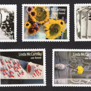 Scott #6128a (6124-28) Linda McCartney Set of 5 Stamps - MNH